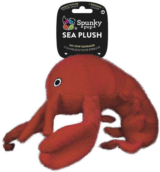 Spunky Pup Sea Plush Lobster Dog Toy - shopanimalwiz.com