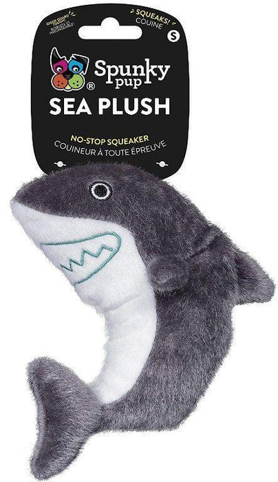 Spunky Pup Sea Plush Shark Dog Toy - shopanimalwiz.com