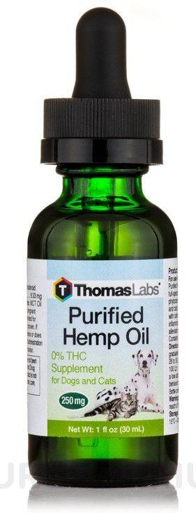 Thomas Labs Purified Hemp Oil Dogs and Cats 250 mg - shopanimalwiz.com