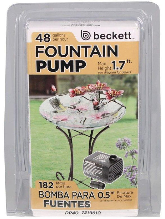 Beckett Crystal Pond and Fountain Water Pump - shopanimalwiz.com