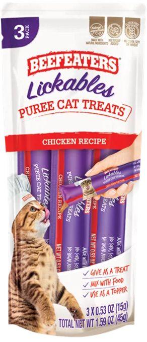 Beefeaters Lickables Chicken Puree Cat Treats - shopanimalwiz.com