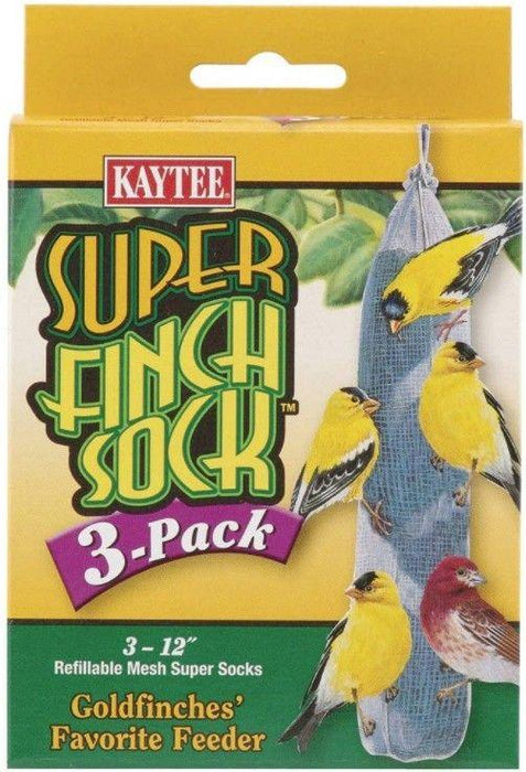 Kaytee Super Finch Socks Refillable Mesh Super Socks Seeds Not Included - shopanimalwiz.com