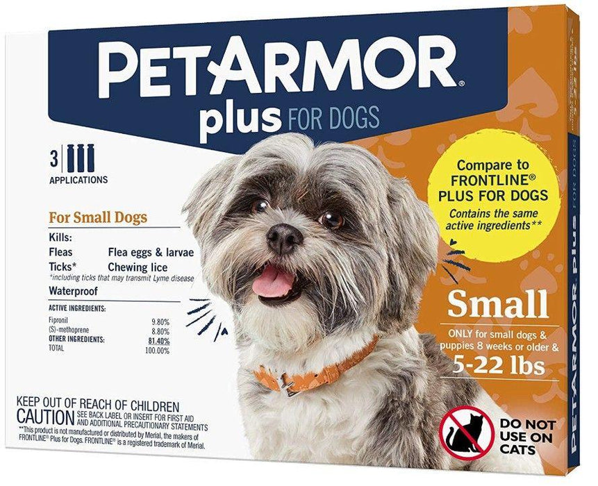 PetArmor Plus Flea and Tick Treatment for Small Dogs (5-22 Pounds) - shopanimalwiz.com