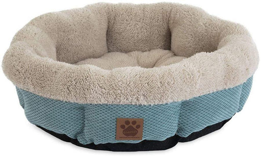 Precision Pet Snoozzy Mod Chic 12 Inch Round Pet Bed Teal - shopanimalwiz.com