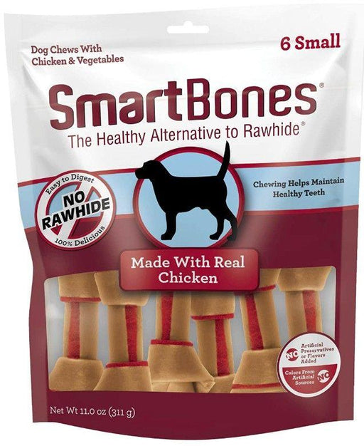 SmartBones Small Vegetable and ChickenBones Rawhide Free Dog Chew - shopanimalwiz.com