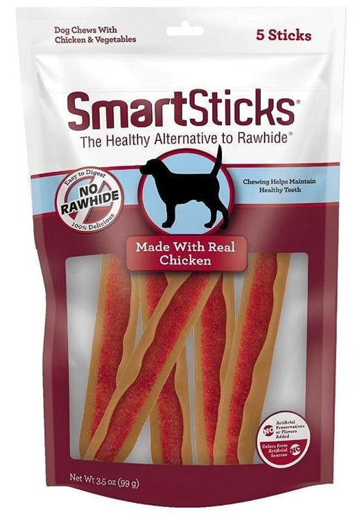 SmartBones SmartSticks Vegetable and Chicken Rawhide Free Dog Chew - shopanimalwiz.com