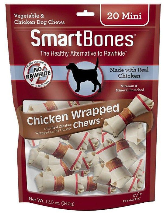 SmartBones Vegetable and Chicken Wrapped Rawhide Free Dog Bone - shopanimalwiz.com