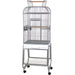 A&E Cage Company 22"x17" Open Flat Top with Plastic Base 55 LB Bird Cage- 40x26x8 - 644472005356