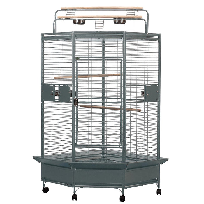 A&E Cage Company 32" Large Corner Cage - 644472017076