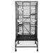 A&E Cage Company 32"x18" Multi-Level Flight Cage with Ladders - Black - 644472105278B2