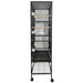 A&E Cage Company 32"x18" Multi-Level Flight Cage with Ladders - Black - 644472105278B2