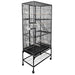 A&E Cage Company 32"x18" Multi-Level Flight Cage with Ladders - Black - 644472105278B2