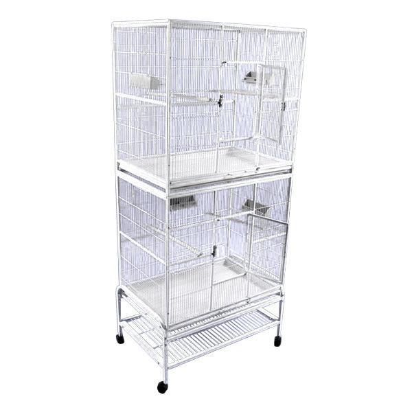 A&E Cage Company 32"x21" Double Stack Flight Cage - 644472825039