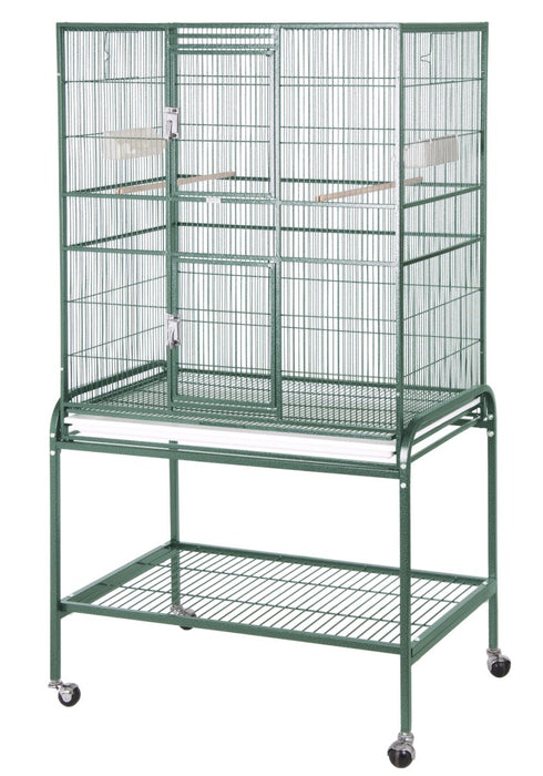 A&E Cage Company 32"x21"x63" Flight Cage & Stand - 644472002713