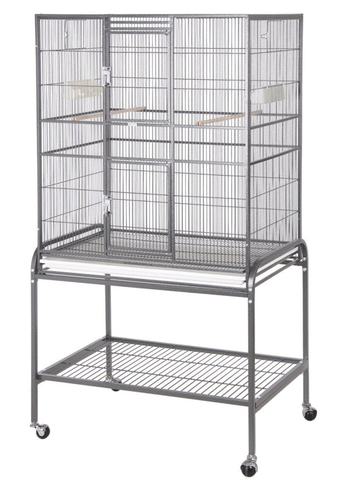 A&E Cage Company 32"x21"x63" Flight Cage & Stand - 644472002706