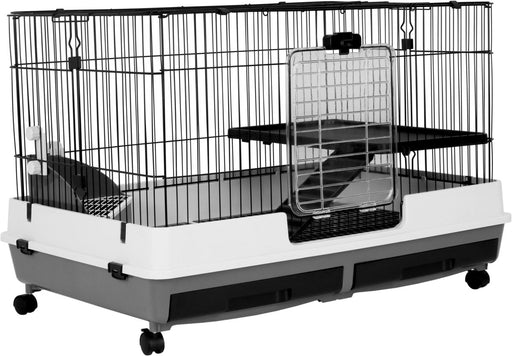 A&E Cage Company 39"x26"x26" DELUXE 2 Level Small Animal Cage - 644472700022