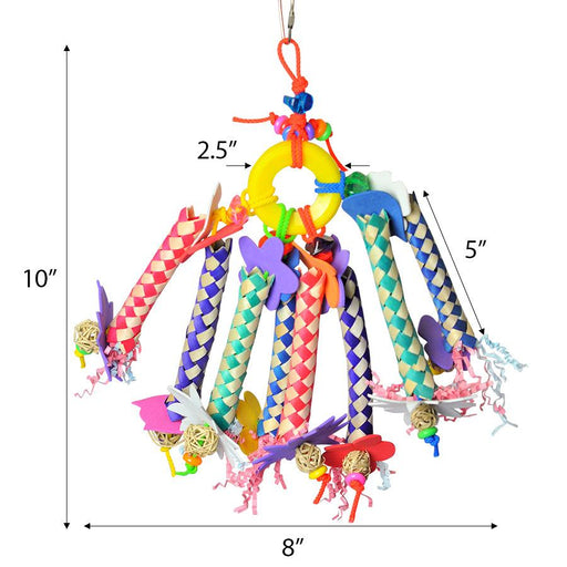 A&E Cage Company Chinese Finger Trap Mobile Bird Toy - 644472012415