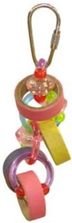 AE Cage Company Happy Beaks Keet Rings Bird Toy - 644472011135