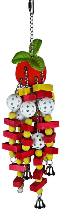 A&E Cage Company Large Tomato Bird Toy - 644472012798