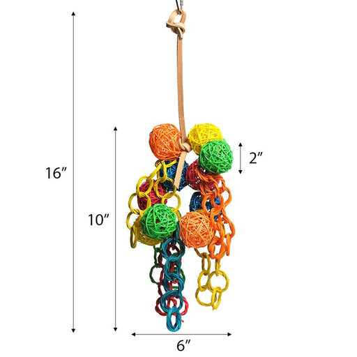 A&E Cage Company Large Vine Foraging Balls- 16 1/2 x 7" - 644472017847