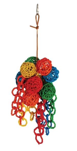 A&E Cage Company Medium Vine Foraging Balls- 12" x 4" - 644472017809