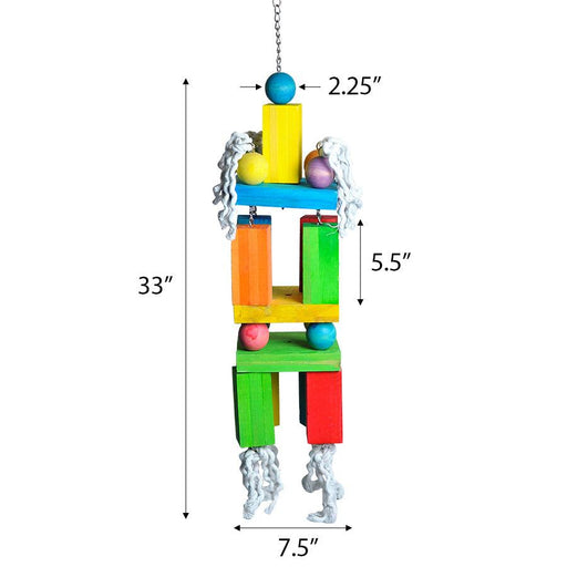 A&E Cage Company Mega Blocks & Cotton Preening Rope - 644472013962