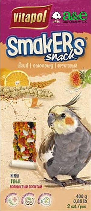 A&E Cage Company Smakers Cockatiel Fruit Treat Sticks - 644472006209