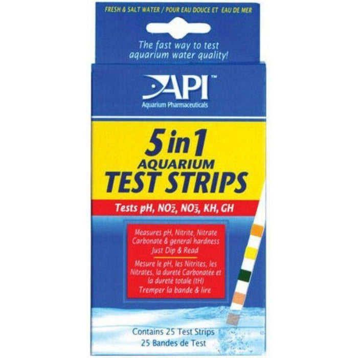 API 5 in 1 Aquarium Test Strips - 317163070338