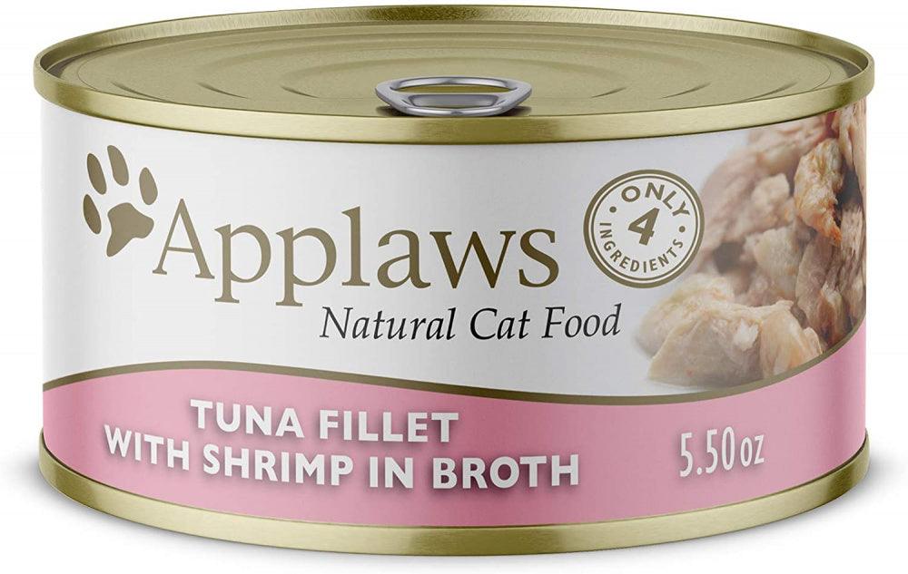 Applaws Natural Wet Cat Food Tuna with Shrimp in Broth - 886817000446