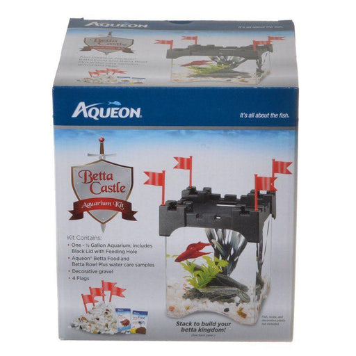 Aqueon Betta Castle Aquarium Kit - Black - 015905012232