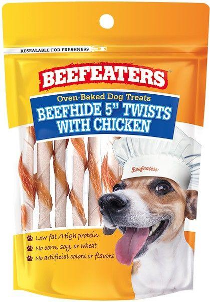 Beafeaters Oven Baked Beefhide & Chicken Twists Dog Treat - 812639022939