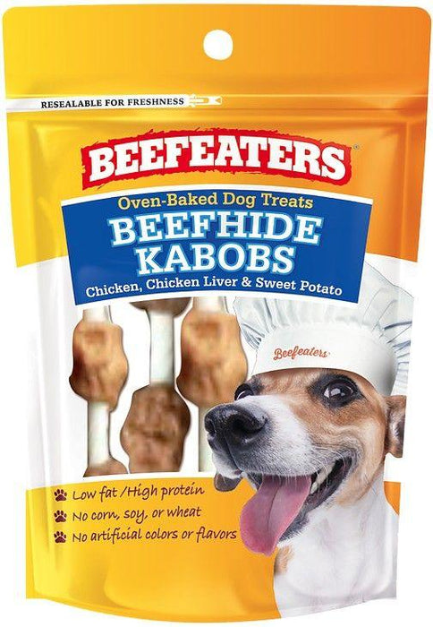 Beafeaters Oven Baked Beefhide Kabobs Dog Treat - 812639021482