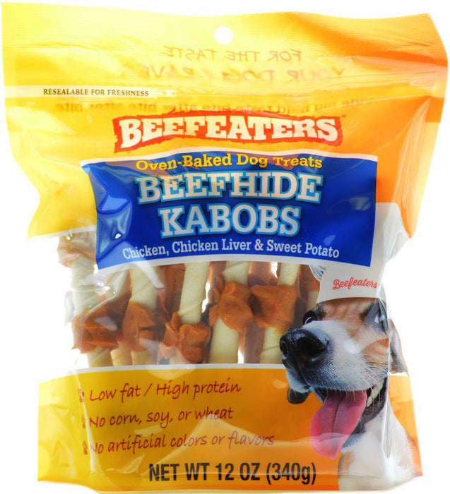 Beafeaters Oven Baked Beefhide Kabobs Dog Treat - 812639023998