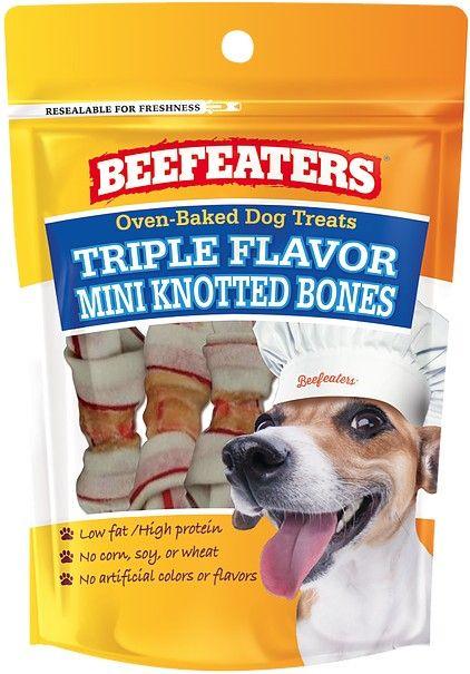 Beafeaters Oven Baked Triple Flavor Mini Knotted Bones - 812639022885