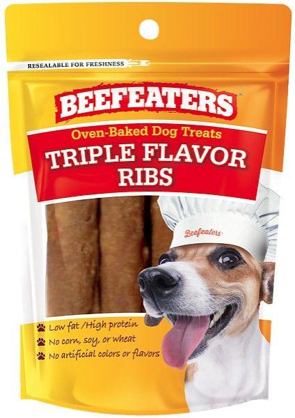 Beafeaters Oven Baked Triple Flavor Ribs Dog Treat - 812639022984