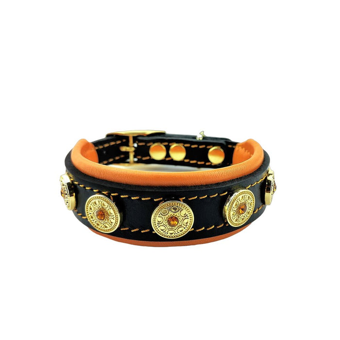 Bestia The "Bijou" Orange Collar for Puppies - 5060693303951