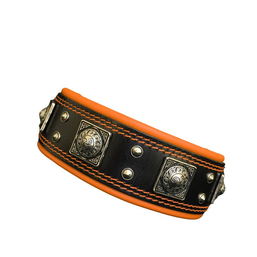 Bestia The Eros Black/Orange Collar for Dogs - 5060693300042