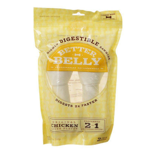 Better Belly Rawhide Chicken Liver Bones - Large - 615650200313