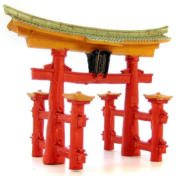 Blue Ribbon Japanese Torii Gate Ornament - 030157015954