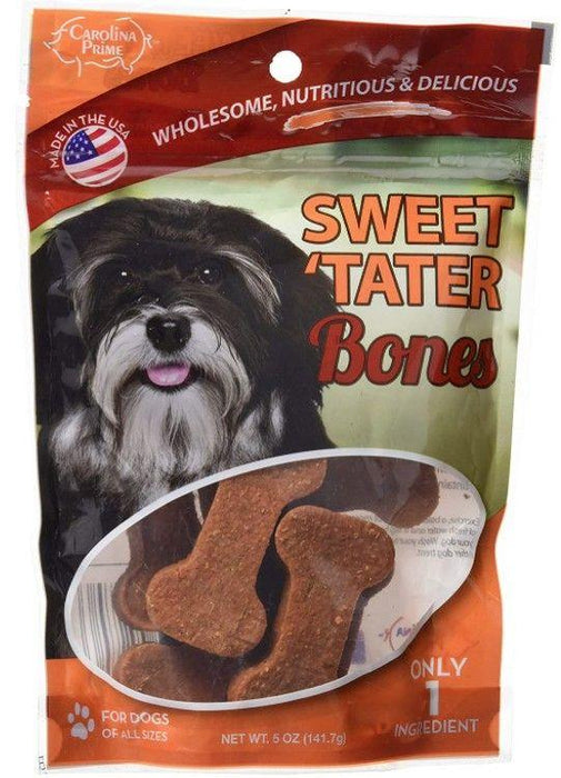 Carolina Prime Sweet Tater Bones Dog Treats - 637255452706