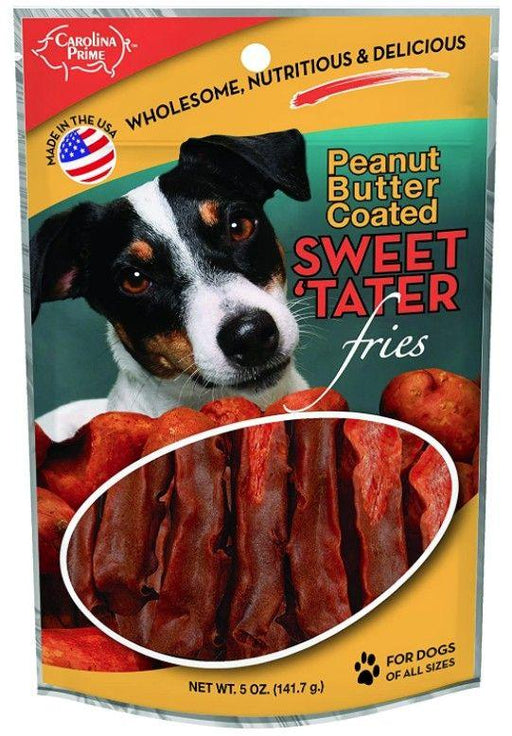 Carolina Prime Sweet Tater & Peanut Butter Fries Dog Treats - 637255450504