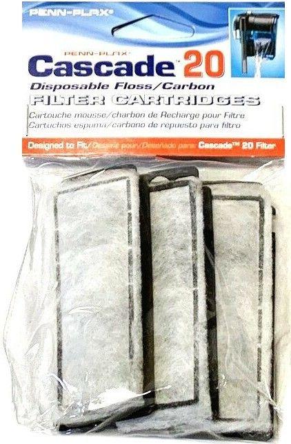 Cascade 20 Power Filter Replacement Carbon Filter Cartridges - 030172071423