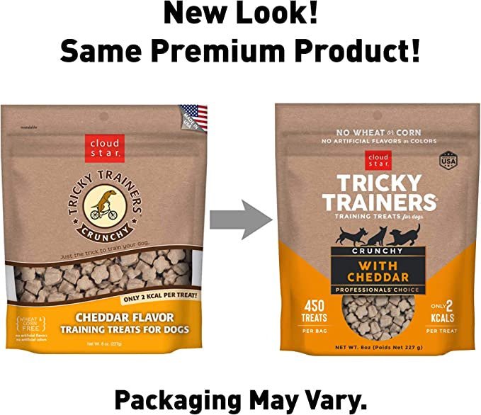 Cloud Star Tricky Trainers Soft & Chewy Cheddar Dog Treats - 693804161000