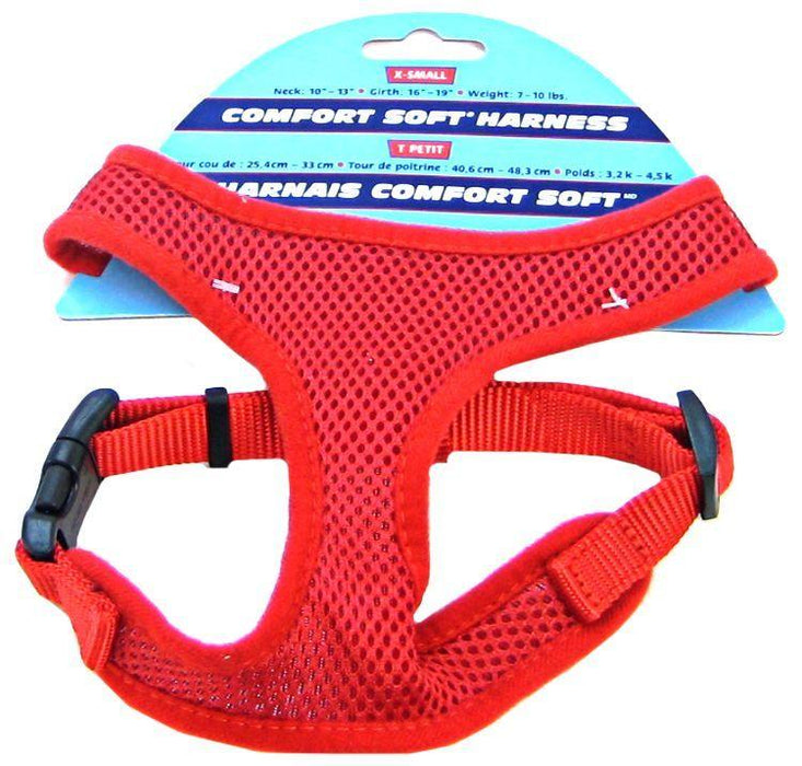 Coastal Pet Comfort Soft Adjustable Harness - Red - 076484641336