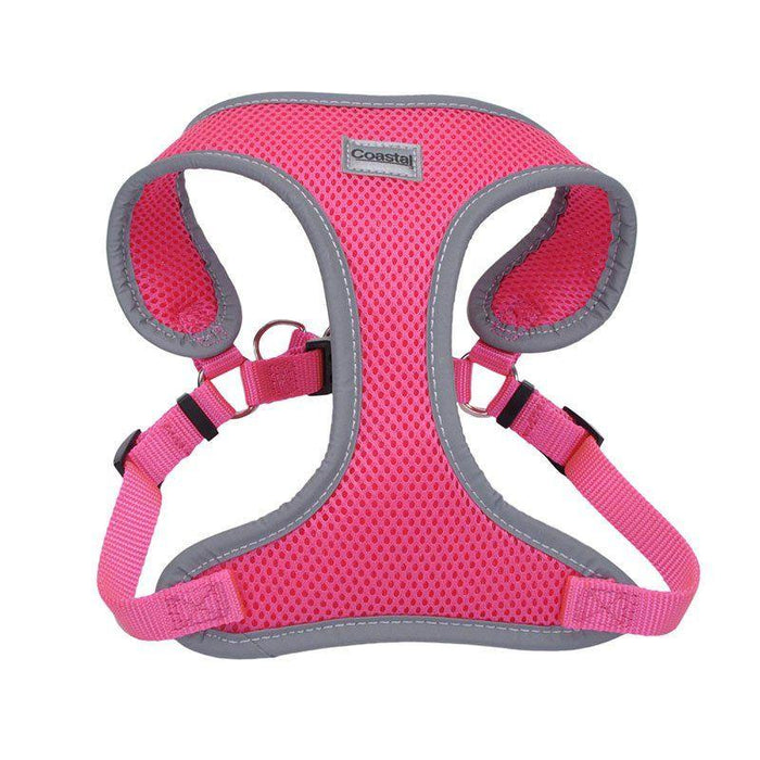 Coastal Pet Comfort Soft Reflective Wrap Adjustable Dog Harness - Neon Pink - 076484648267