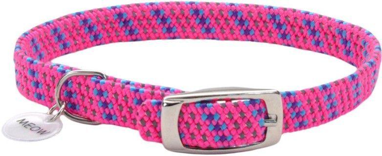 Coastal Pet Elastacat Reflective Safety Collar with Charm Pink - 076484746185