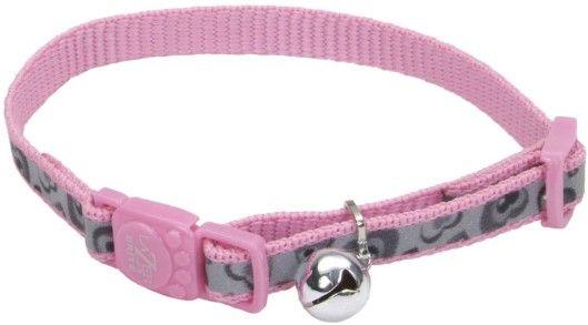 Coastal Pet Lazerbrite Reflective Breakaway Cat Collar Pink Heart - 076484467547