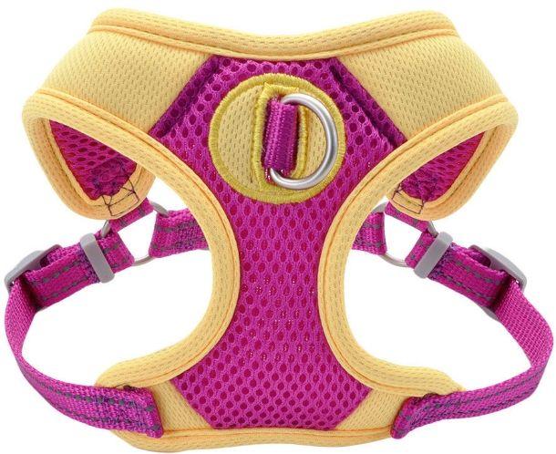 Coastal Pet Pro Reflective Mesh Dog Harness Purple with Yellow 1" - 076484124945