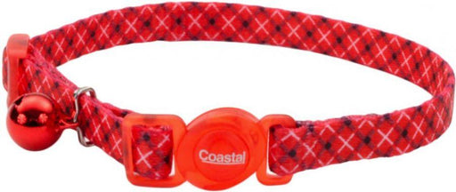 Coastal Pet Safe Cat Breakaway Collar White/Red Plaid - 076484670268