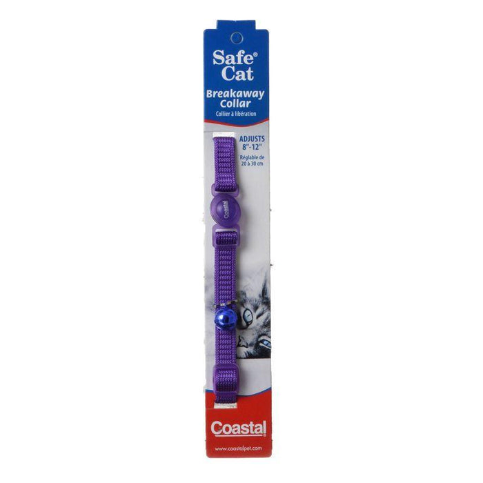 Coastal Pet Safe Cat Nylon Adjustable Breakaway Collar - Purple - 076484550102